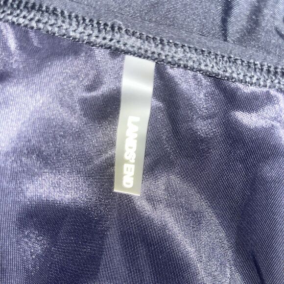 Lands End Womens One Piece Swim Suit Black Skirt 4 Preppy Modest Classic Minimal - Picture 6 of 10